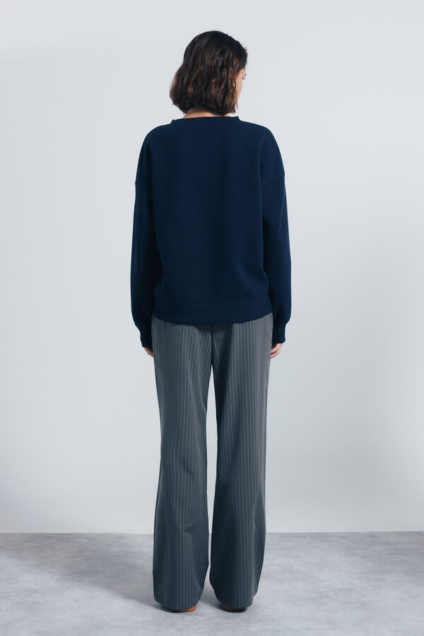 Springfield Calça jogger larga cinzento