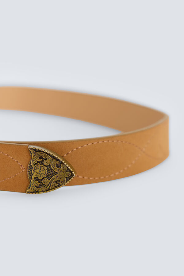 Springfield Cinto cowboy com costura vison