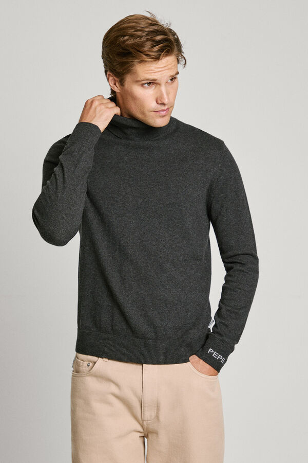 Pepe Jeans Jersey de cuello alto cinzento
