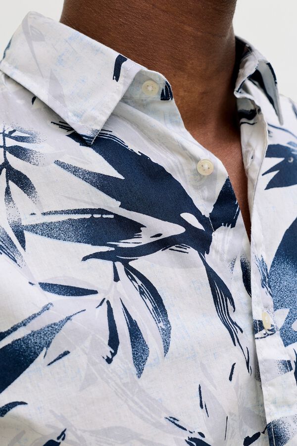 Jack & Jones Camisa regular fit estampada branco
