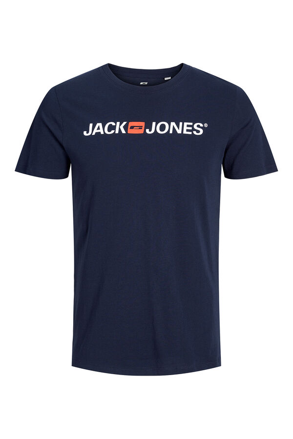 Jack & Jones T-shirt manga curta logo azul