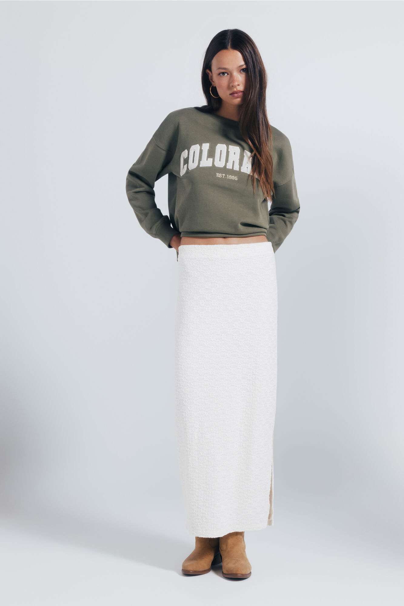 Springfield Saia midi de crochet