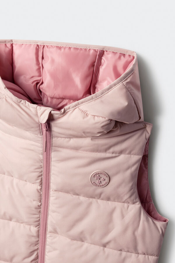 Springfield Kids Colete acolchoado para menina rosa