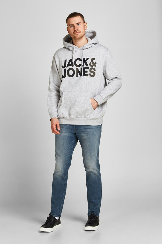 Sudadera capucha print logo PLUS