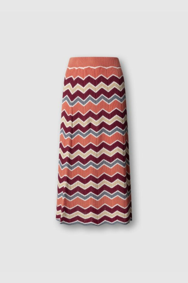 Pepe Jeans Saia comprida de malha vermelho