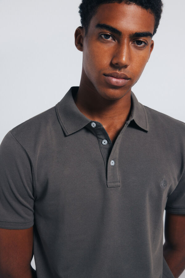 Springfield Polo piqué slim fit bege
