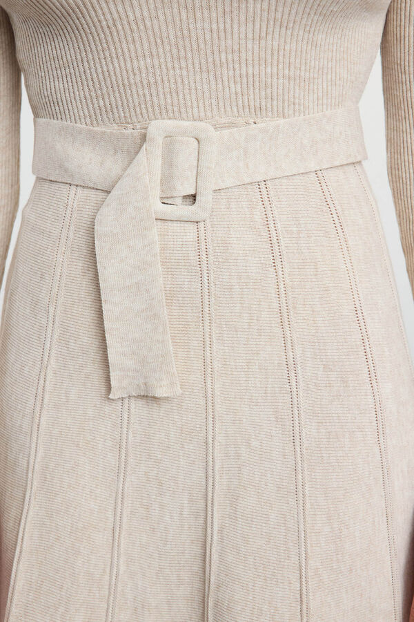 Trendyol Vestido midi com folho  cinzento