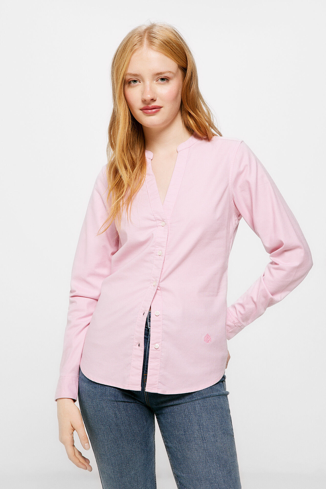 Camisa oxford mujer springfield on sale