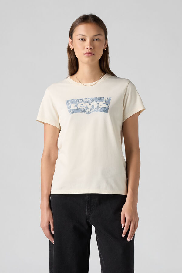 Levi's T-shirt de manga curta bege