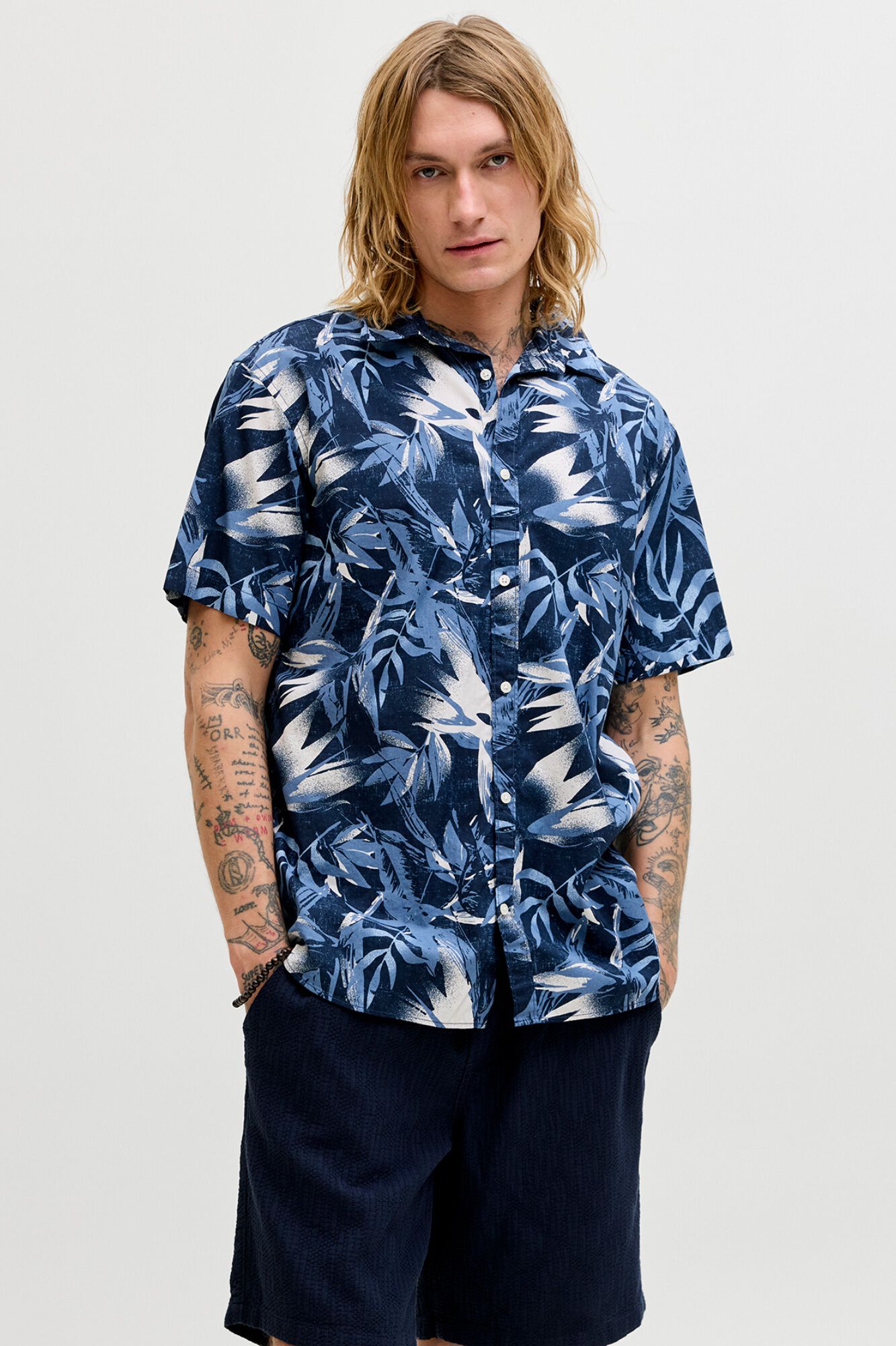 Jack & Jones Camisa regular fit estampada