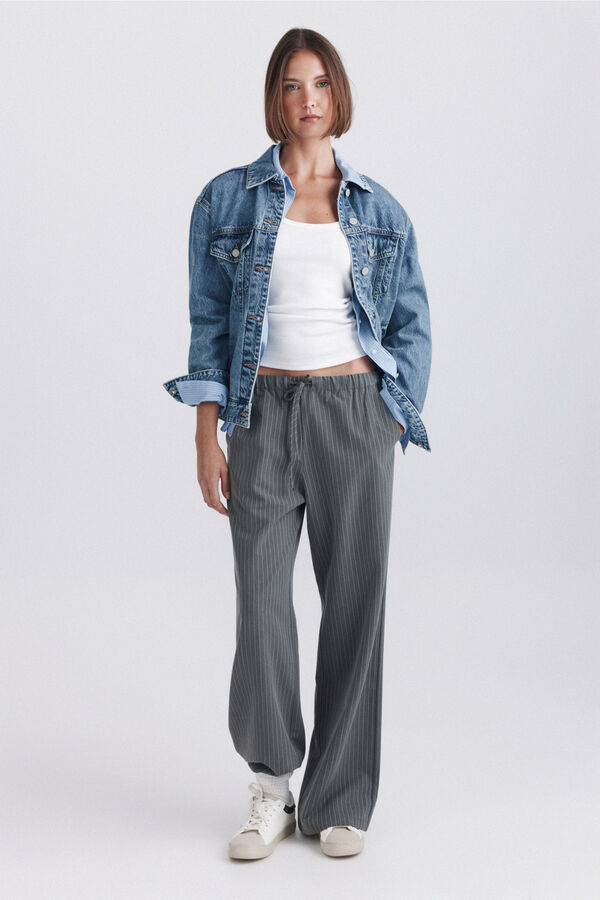 Springfield Cal&ccedil;a tailored jogger cinzento