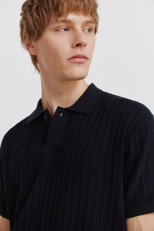 Springfield Polo b&aacute;sico com estrutura azul