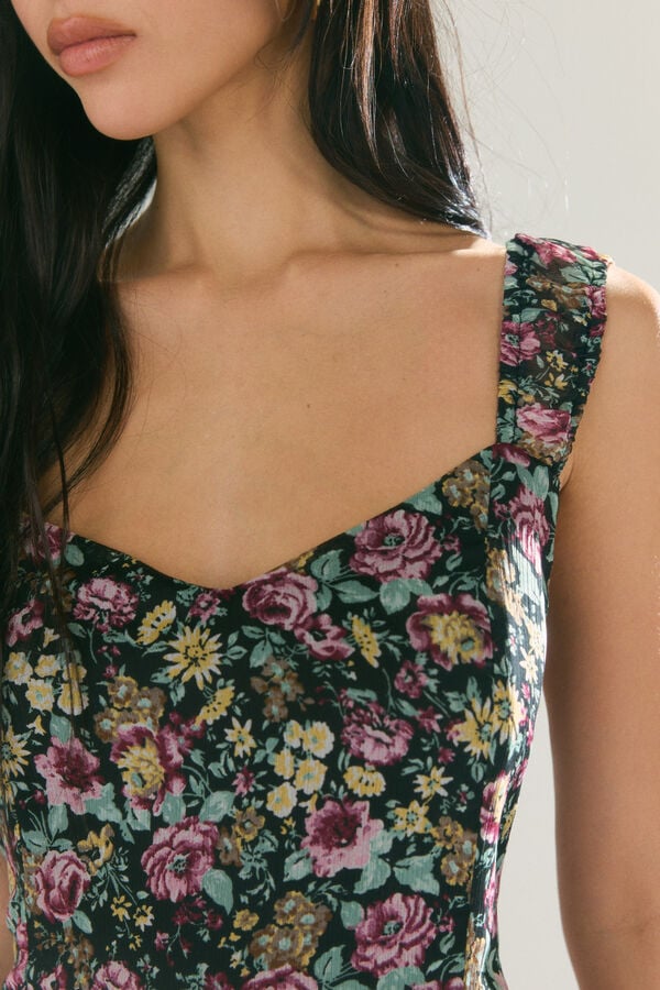 High Spirits Vestido Fleur preto