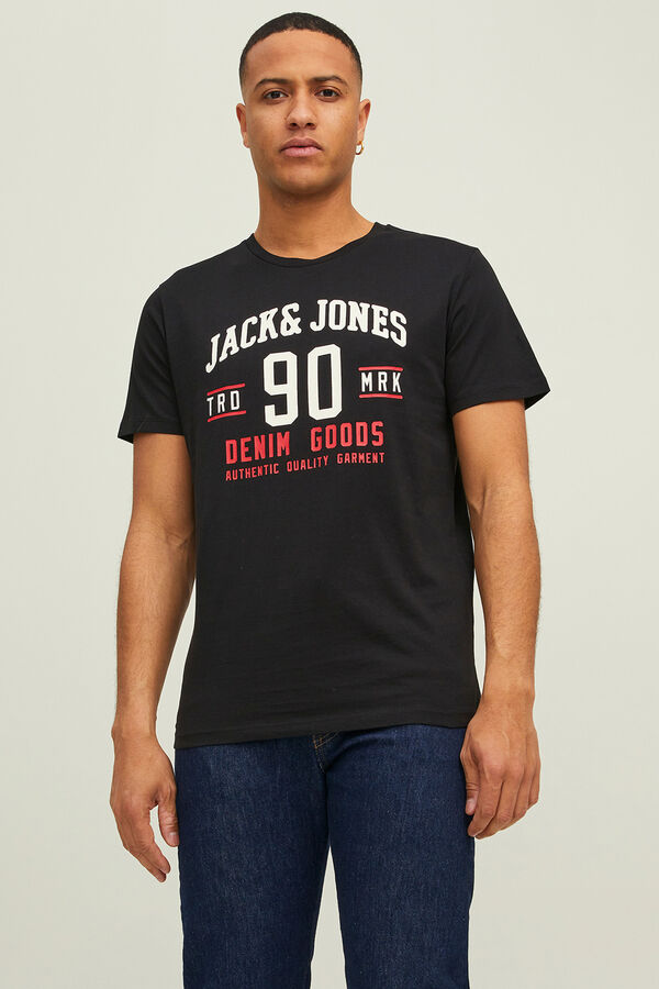 Jack & Jones Pacote com 3 camisetas de manga curta preto