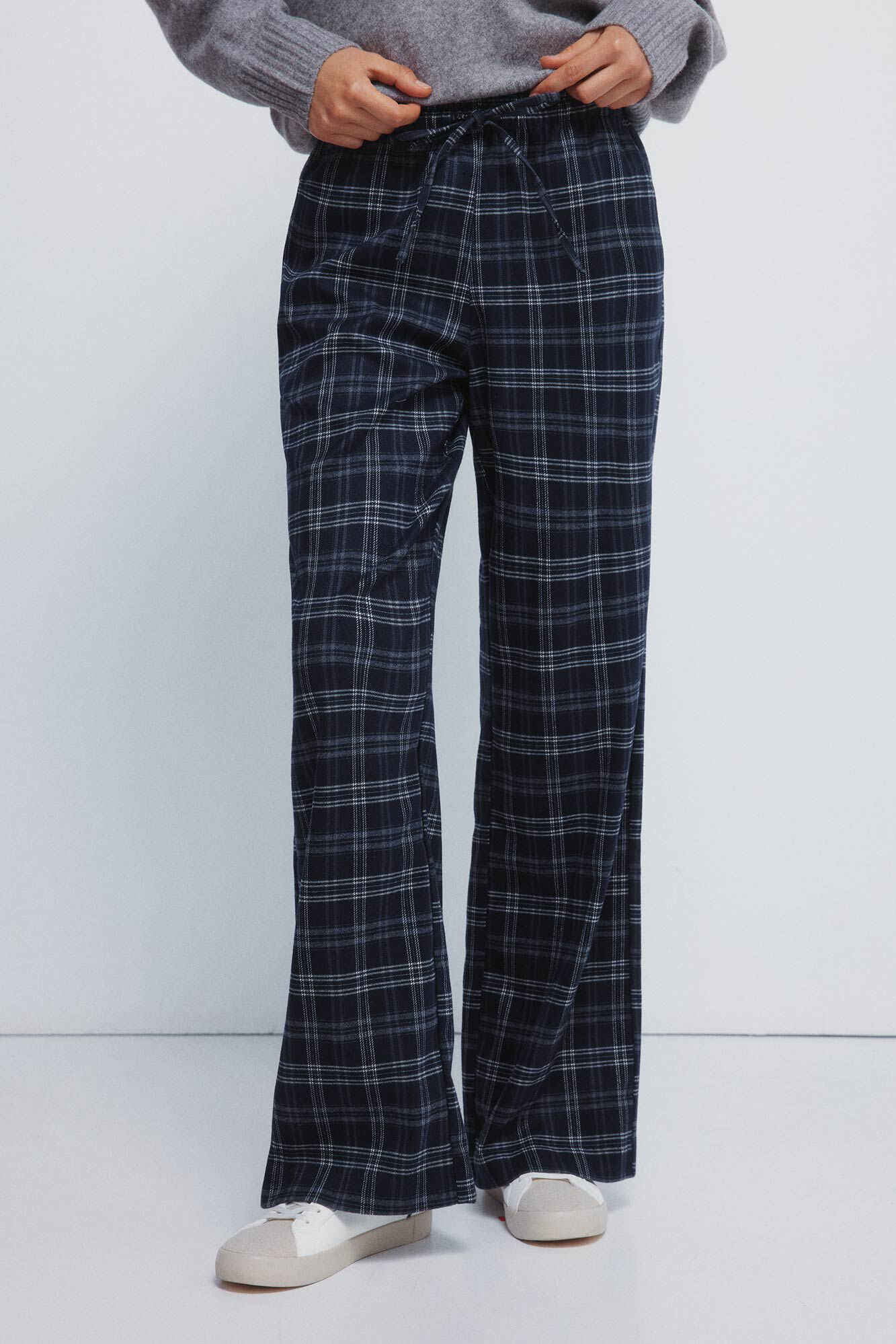 Springfield Pantalones jogger cuadros