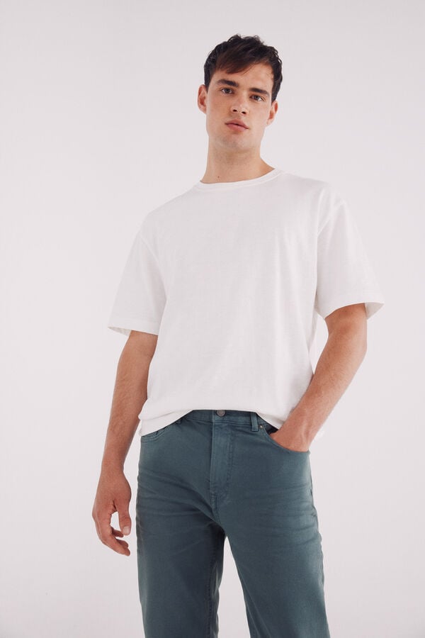 Springfield Calça slim fit com 5 calça azul