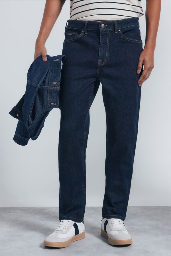 Springfield Jeans slim fit desbotado azul