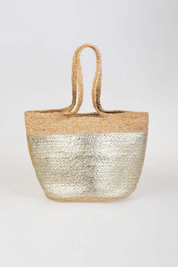 System Action Bolsa de juta estampado