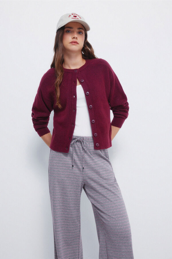 Springfield Calças jogger de perna larga vermelho