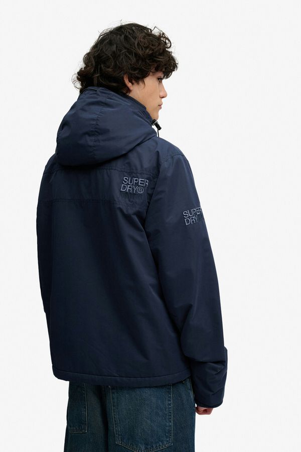 Superdry Casaco corta-vento com capuz azul