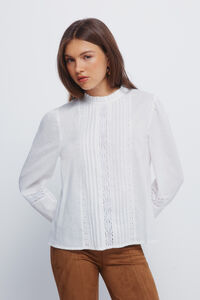 Springfield Blusa de renda romântica