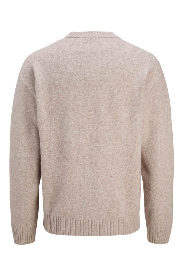 Jack & Jones Camisola básico de malha cinzento