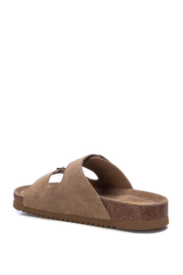 XTI Sand&aacute;lia com fivelas cru