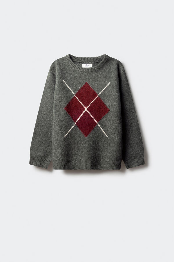 Springfield Kids Jersey rombos caqui niño verde