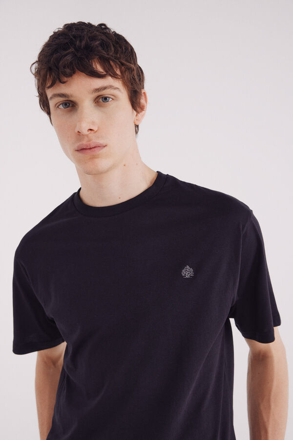 Springfield Basic round neck t-shirt black