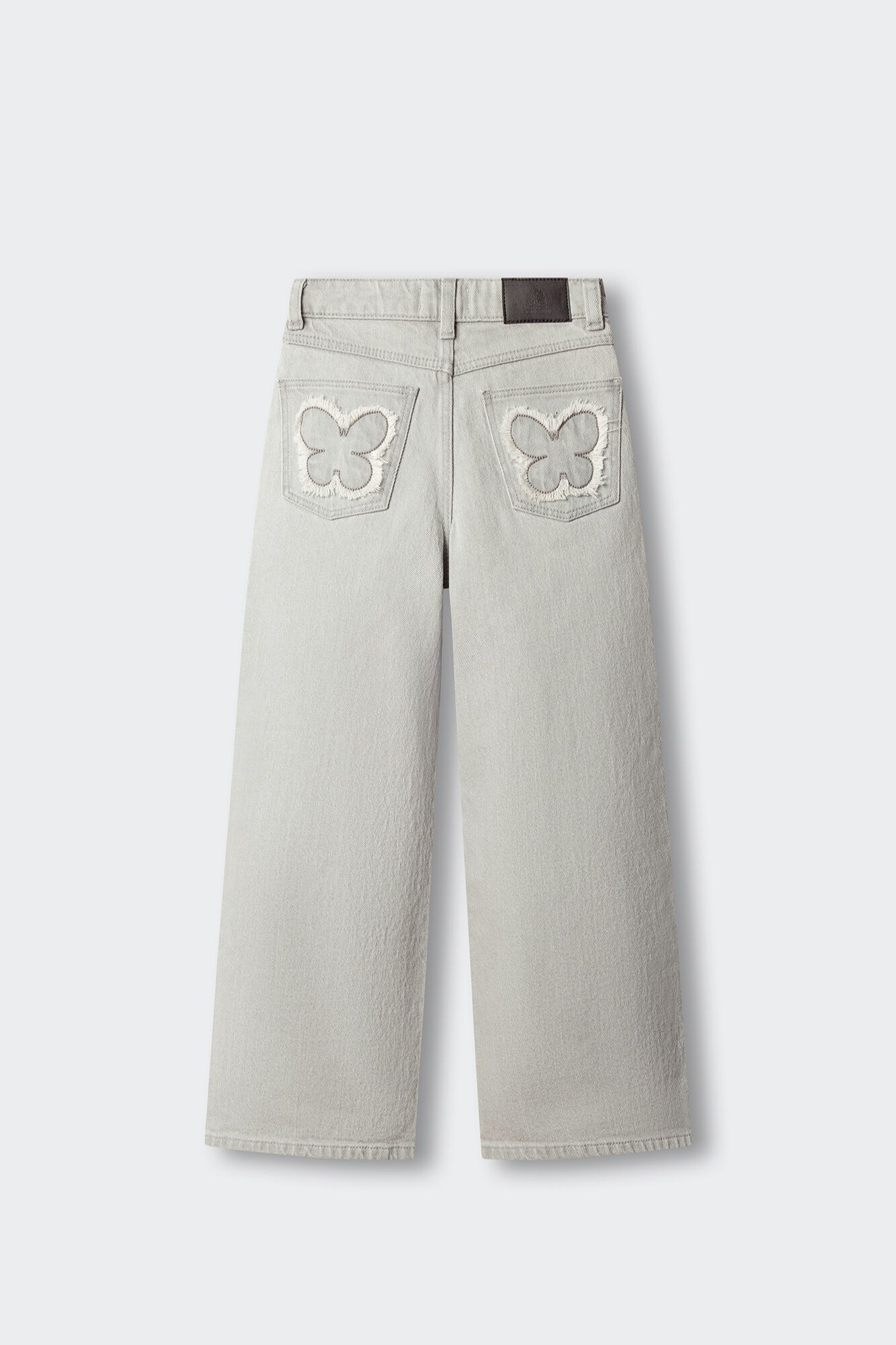 Springfield Kids Cal&ccedil;as wide leg de ganga b&aacute;sicas para menina