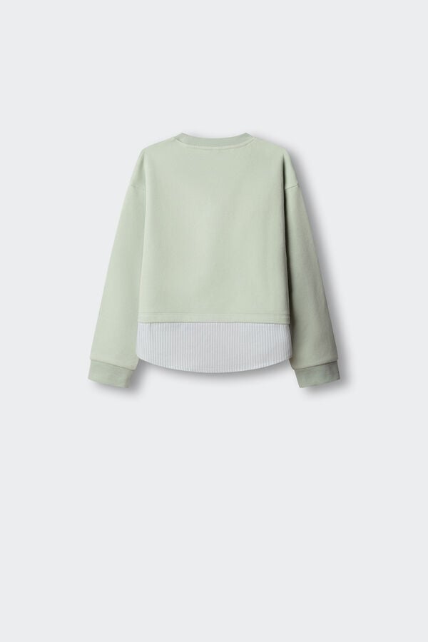 Springfield Kids Sweatshirt bimaterial estrela verde