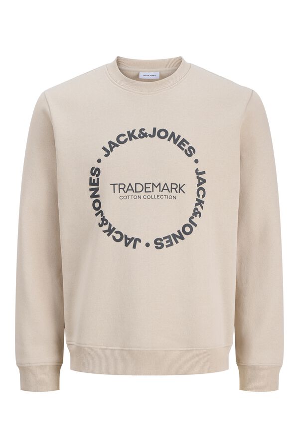 Jack & Jones Camisola de gola redonda cinzento
