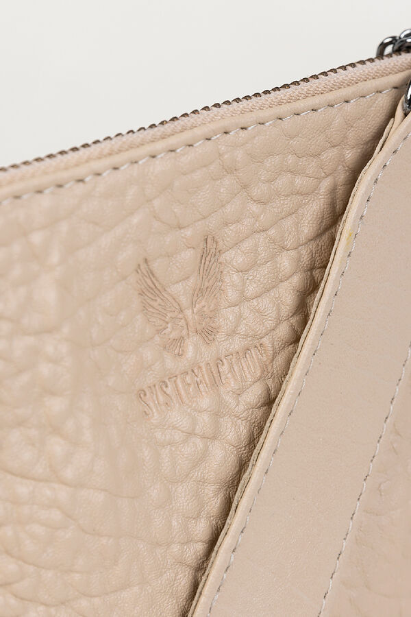 System Action Bolso peque&ntilde;o piel marfil