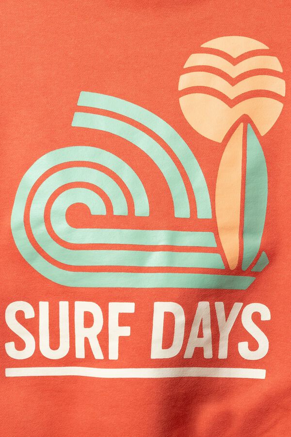 Springfield Kids Sweatshirt surf days para menino vermelho