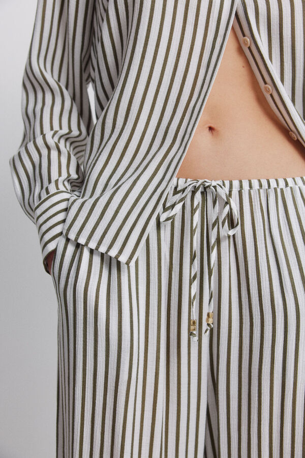 Springfield Cal&ccedil;a comprida larga Caqui escuro