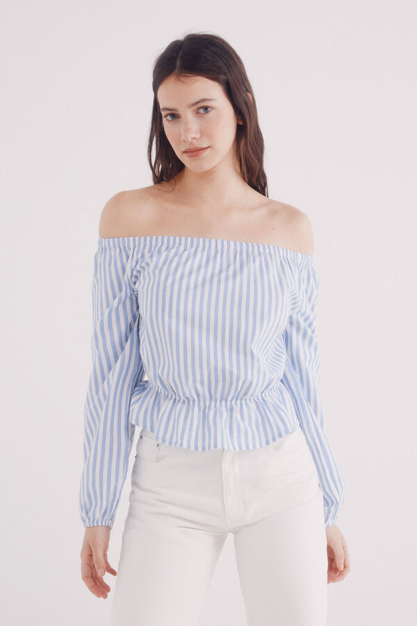 Springfield Blusa ombro a ombro branco