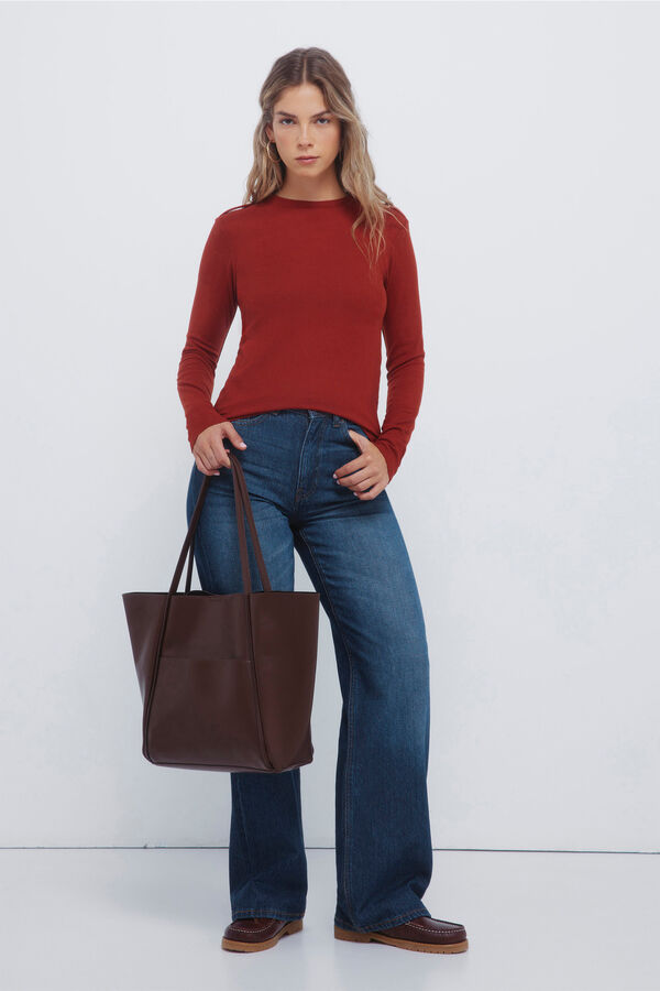 Springfield Malha com al&ccedil;as de ombros vermelho