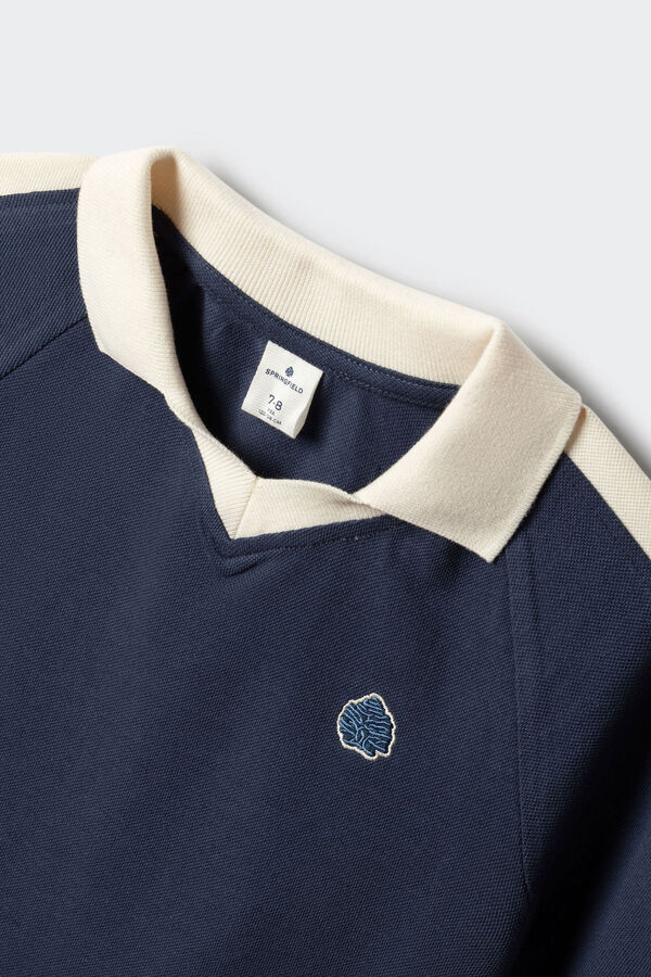 Springfield Kids Polo cortados y cosidos ni&ntilde;o azul