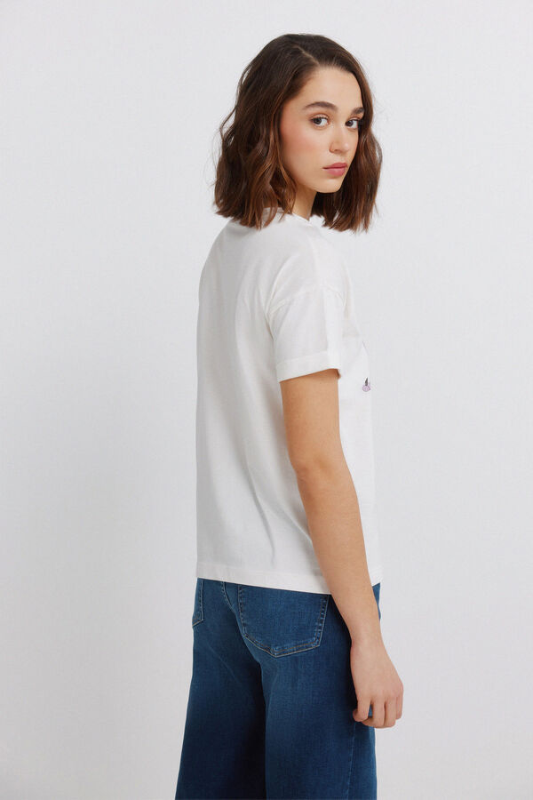 Springfield T-shirt de manga curta Disney bege