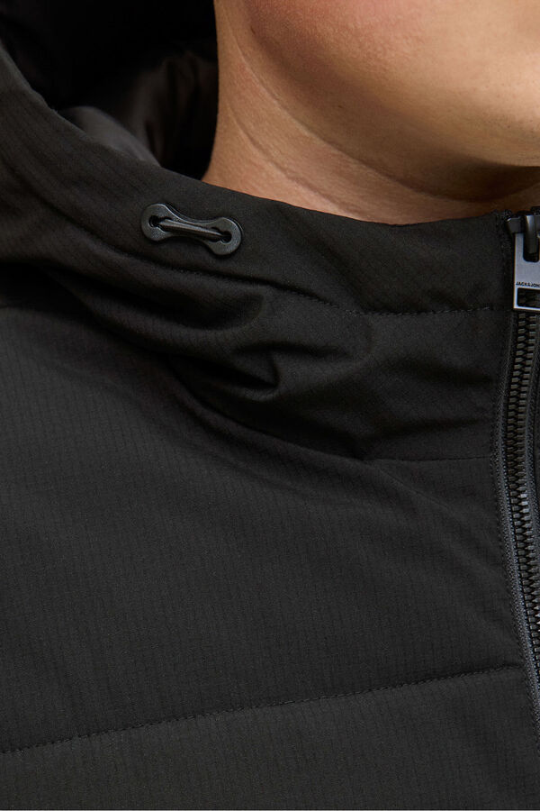 Jack & Jones PLUS Men's puffer jacket black