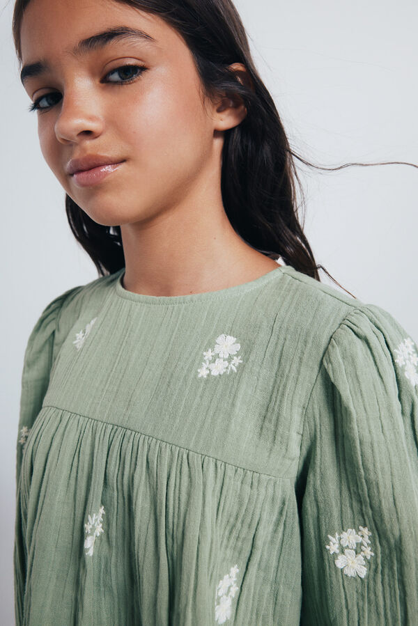 Springfield Kids Blusa de manga comprida para menina verde