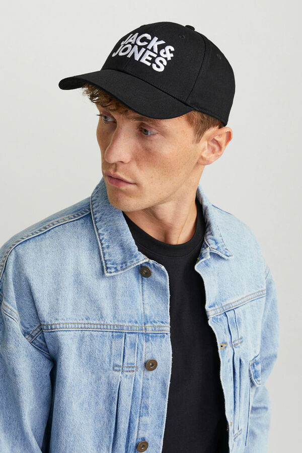 Jack & Jones Boné com logo XL preto