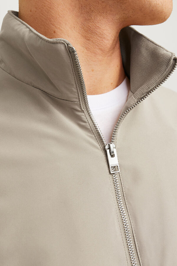 Jack & Jones Jaqueta bomber com gola alta azul