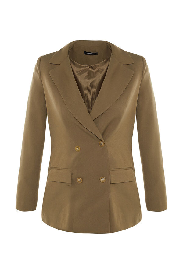 Trendyol Blazer de trespassado bege