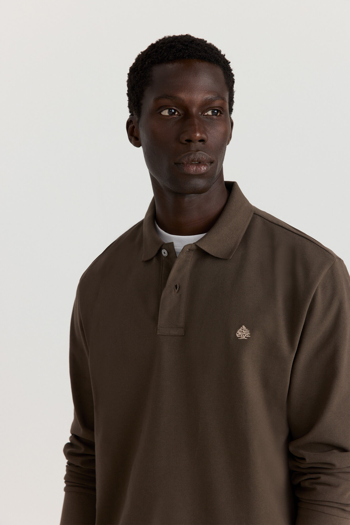 Springfield Polo piqu&eacute; manga comprida regular fit