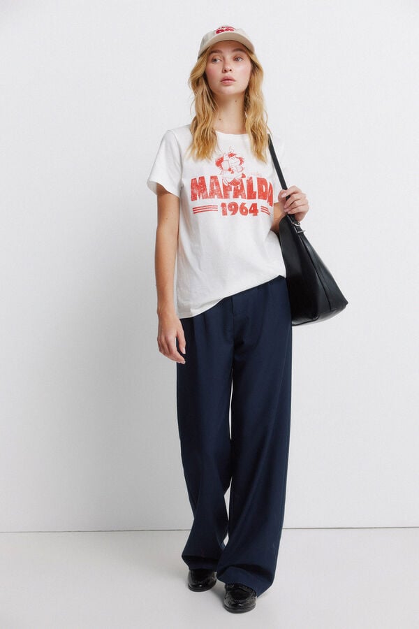 Springfield T-shirt "Mafalda" branco