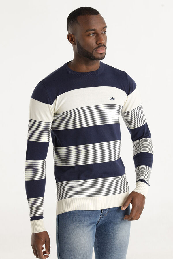 Lois Camisola Gola Caixa azul