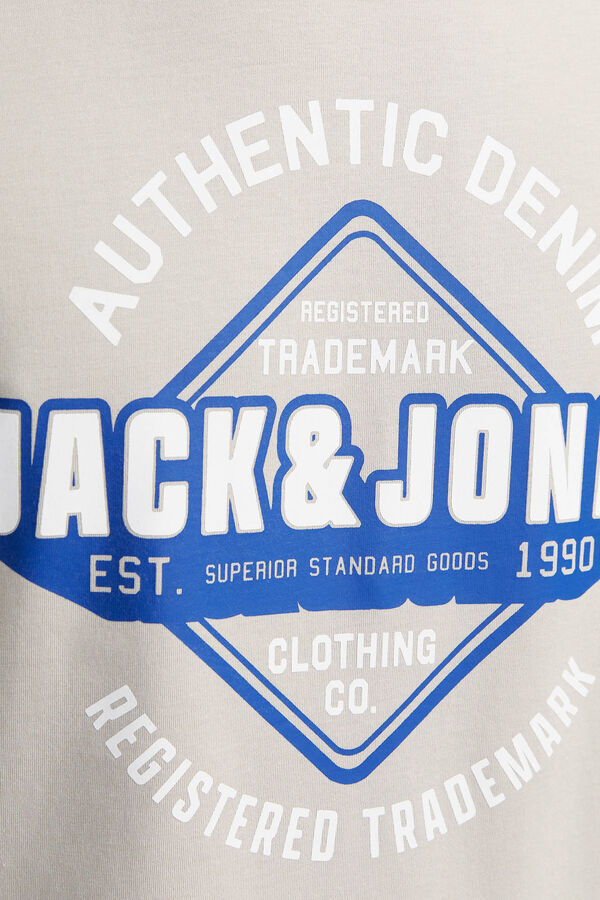 Jack & Jones T-shirt padr&atilde;o fit cinzento