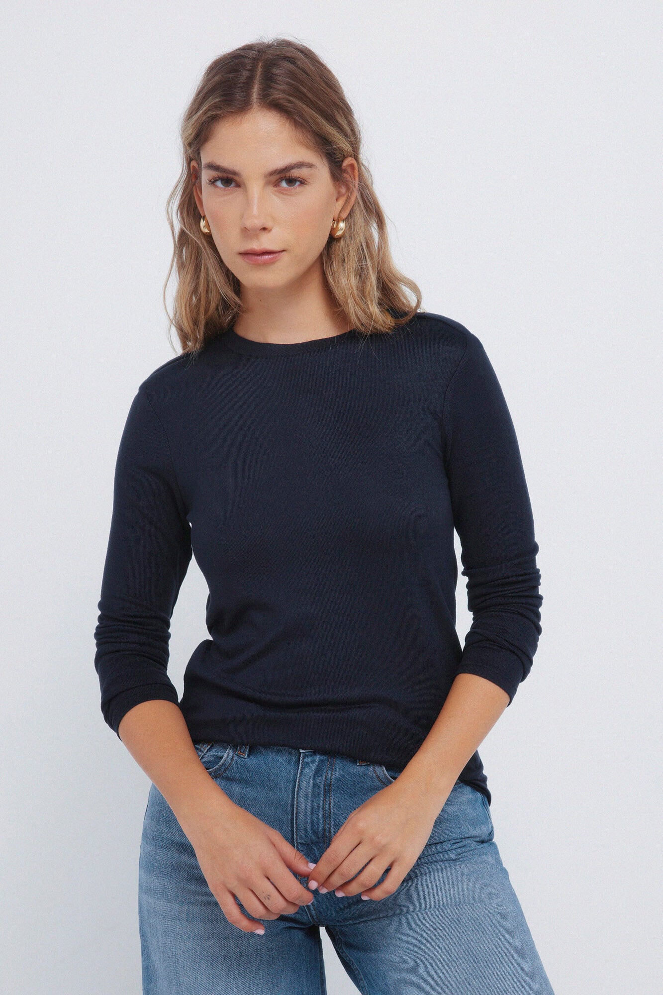 Springfield Maglietta T-Shirt, Blu/Anatra, S Donna