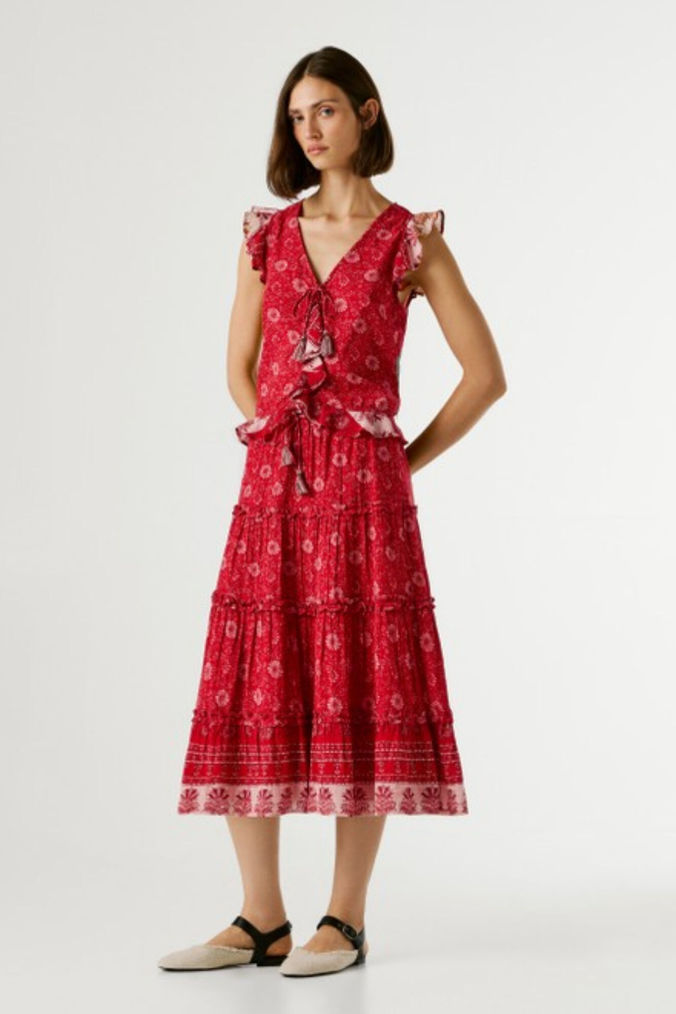 Pepe Jeans Saia comprida com el&aacute;sticos